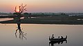 Taungthaman Lake at sunset, Amarapura, Myanmar.jpg