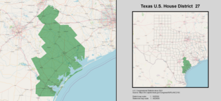 <span class="mw-page-title-main">Texas's 27th congressional district</span> U.S. House district for Texas