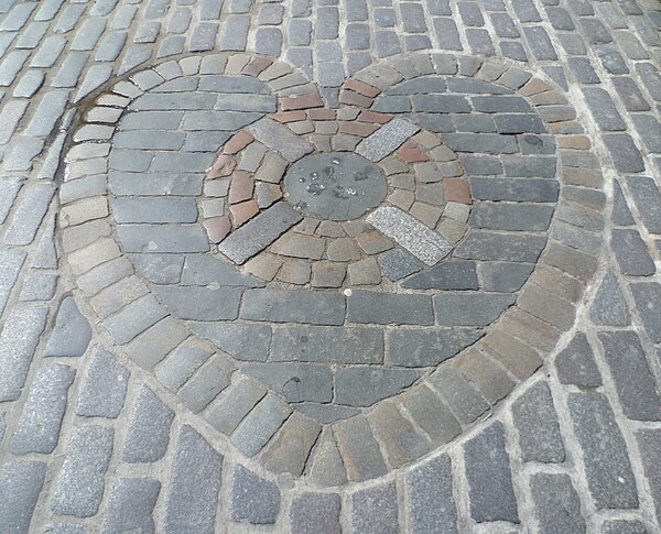 The Heart of Midlothian mosaic, on which the current club crest is based