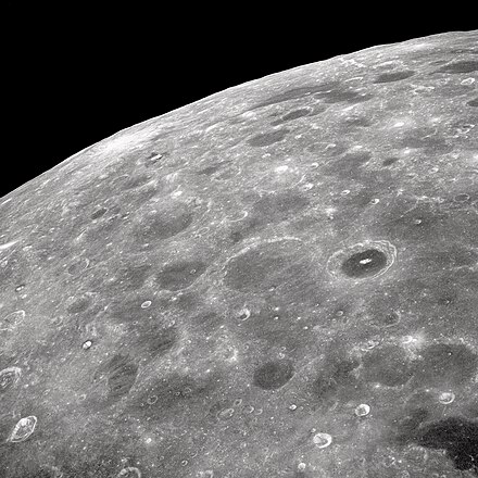A portion of the lunar far side as seen from Apollo 8
