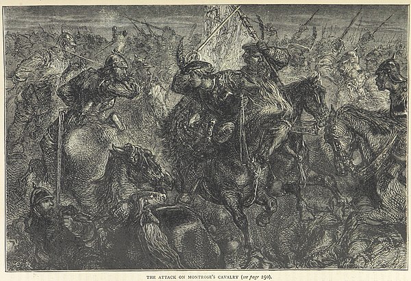 The Covenanters Attack the Royalist Cavalry