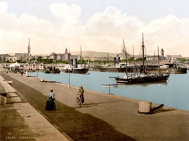 Harbour in Dún Laoghaire, then known as Kingstown, in about 1895