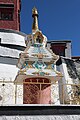 Stupa at entrance of Thikse Gompa / Ladakh, India