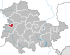Location of the city of Eisenach in Thuringia
