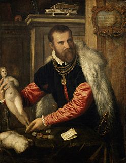 <i>Portrait of Jacopo Strada</i> Painting by Titian