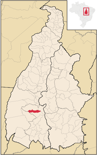 Localização de Crixás do Tocantins no Tocantins