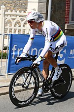 Tony Martin werd in 2016 voor de vierde maal wereldkampioen tijdrijden.