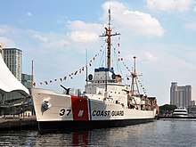 US Coast Guard Cutter USCGC Taney preserved in Baltimore Inner Harbor USCGC Taney (WHEC-37) in Baltimore.jpg