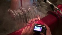 Video of a hydraulophone; song is "Huron Carol"; "Une Jeune Pucelle"