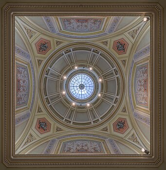 Vestibule dome view, University of Vienna