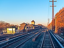 The Valley Stream station on the LIRR. Valley Stream LIRR station from tracks.jpg