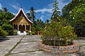 * Nomination Vat Pa Phai temple in its green garden with orange marigold flowers in the foreground, a Buddhist monk walking behind, clouds and blue sky, in Luang Prabang (UNESCO World heritage), Laos (6 June 2018) --Basile Morin 08:44, 14 July 2018 (UTC) * Promotion Good Quality --Supanut Arunoprayote 07:22, 17 July 2018 (UTC)