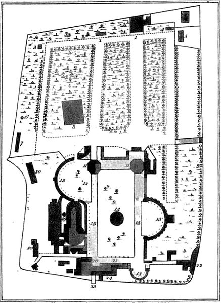 Plan of Vauxhall Gardens, 1826