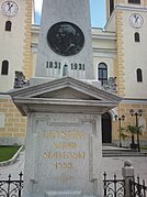 Monument en hommage à Fran Levstik à Velike Lašče.