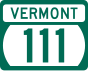 Vermont Route 111 işaretçisi