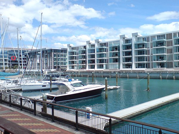 Lighter Basin area, at the western edge of the Viaduct Harbour