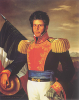Painting of Vicente Guerrero, major figure during the late Mexican War of Independence, abolitionist and second President of Mexico, was an Afro-Mexican.