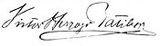 Firma de Víctor I