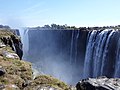 Victoria Falls smaller sections looking towards Devil's Cataract July 2019.jpg