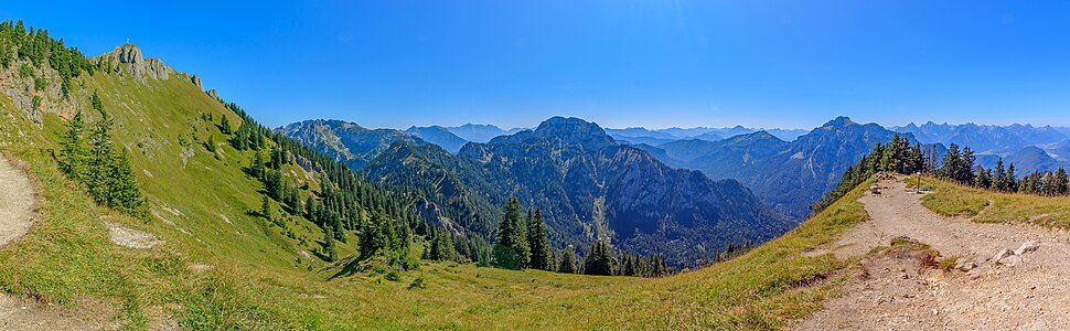 View from Tegelberg Schwangau Bavaria