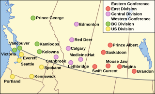 WHL Map, Teams