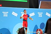 Deutsch: Gewichtheben bei den Olympischen Jugendspielen 2018; Tag 2, 10. Oktober 2018; Jungen 62 kg English: Weightlifting at the 2018 Summer Youth Olympics at 8 October 2018 – Boys' 62 kg