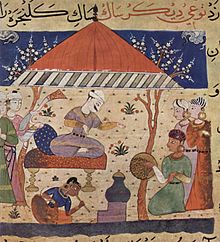 An illustration from the manuscript of the Nimat Nama Westindischer Maler um 1510 001.jpg
