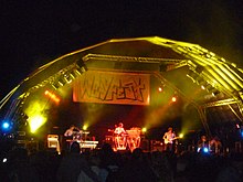 The Enid on Beekeepes Stage in 2011 (the new main stage) Weyfest 2011 Beekeepers Stage - The Enid.jpg