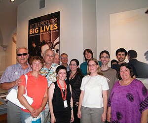 Wikipedians at Little Pictures Big Lives - Stierch.jpg