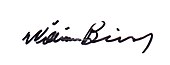 Handtekening van William Binney