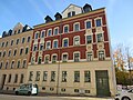 Apartment building in a formerly closed development