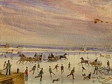 Winter scene on Toronto Bay in 1835 Winter scene on Toronto Bay.jpg