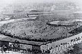 Rooftop view of a 1903 World Series game in Boston