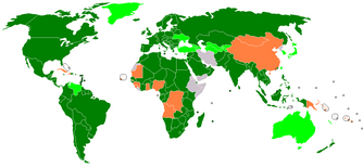 Free trade around the World:

Multilateral free trade agreements or more advanced agreements
Bilateral free trade agreements advanced agreements
No free trade agreements, but World Trade Organization members World FTA (multilateral, bilateral), WTO.png