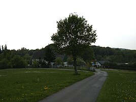 Ansicht von Schimmelshaus (rechts) und Bruch (links)