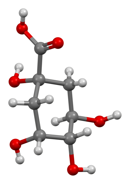 File:(−)-quinic-acid-from-xtal-3D-bs-17.png