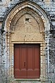 * Nomination Main Entrance Door of Église de Sainte Cécile de Loupian. --Jsamwrites 18:11, 10 October 2022 (UTC) * Decline  Oppose Over-processed, top of the door is too much cropped to me. And the door isn't centered enough. And perspective issues, because the wooden door is straight, but not the stone contours. --Sebring12Hrs 09:57, 12 October 2022 (UTC) @Sebring12Hrs: Thanks for such a detailed comment and the observations. It will help me in my future contributions. --Jsamwrites 12:12, 12 October 2022