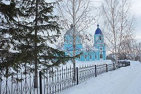 Церковь трёх святителей село Сабур-Мачкасы Зимний вид.JPG