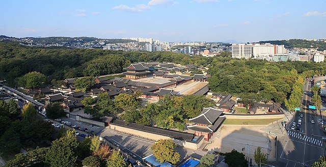Changdeok Palace, pictured in 2014, one of the Five Grand Palaces of Seoul built during the Joseon Dynasty and a UNESCO World Heritage Site