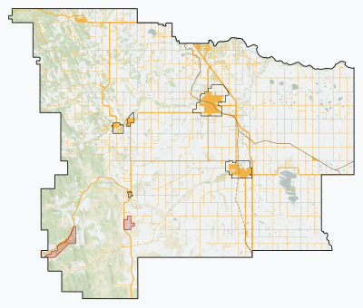 0111 Foothills County, Alberta, Detailed.svg