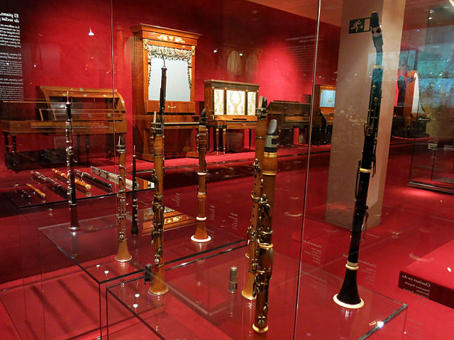 Woodwind instruments at the Museu de la Música de Barcelona.