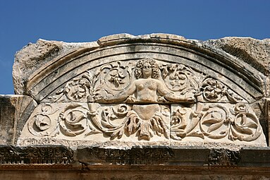 Roman acanthuses of the Temple of Hadrianus, Ephesus, Turkey, unknown architect or sculptor, 117-118 AD