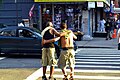Scena przy ulicy na Harlemie