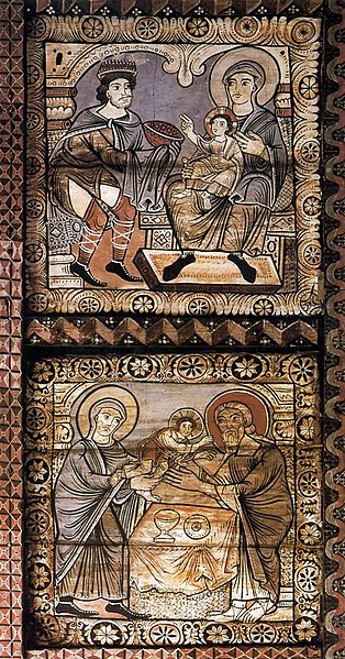 File:12th century unknown painters - Wooden ceiling (detail) - WGA19761.jpg