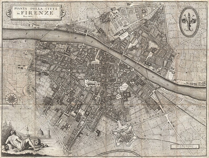 Fichier:1847 Molini Pocket Map of Florence (Frienze), Italy - Geographicus - Firenze-molini-1847.jpg