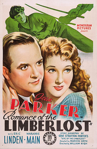 Poster for Romance of the Limberlost (1938), based in part on A Girl of the Limberlost 1938 poster Romance of the Limberlost.jpg