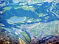 水利権復活後の調整池拡大空撮画像（2010/06/15）