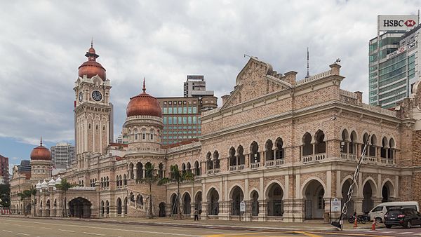 Sultan Abdul Samad Building, first major work by Bidwell