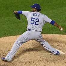 Pedro Baez Game-Used Home Jersey 2020 NLCS Game 7