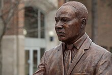 Martin Luther King Jr. statue at Ohio Northern University 20180417 mlk statue 002.jpg